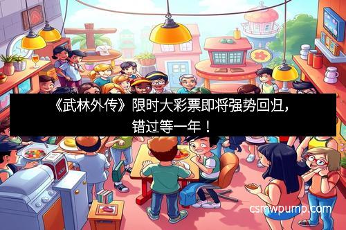 《武林外传》限时大彩票即将强势回归，错过等一年！